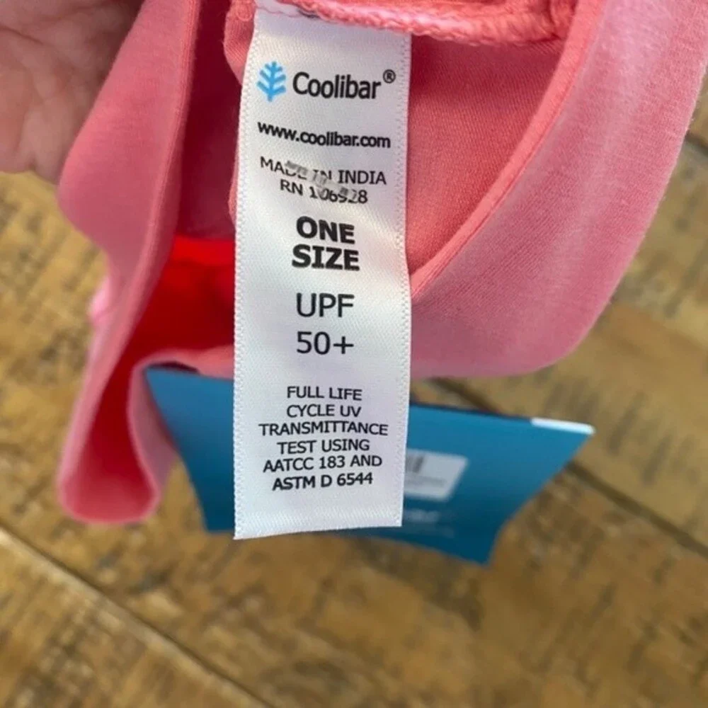 NWT Baby Coolibar Sun Protection UPF 50+ Hat Pink - One Size